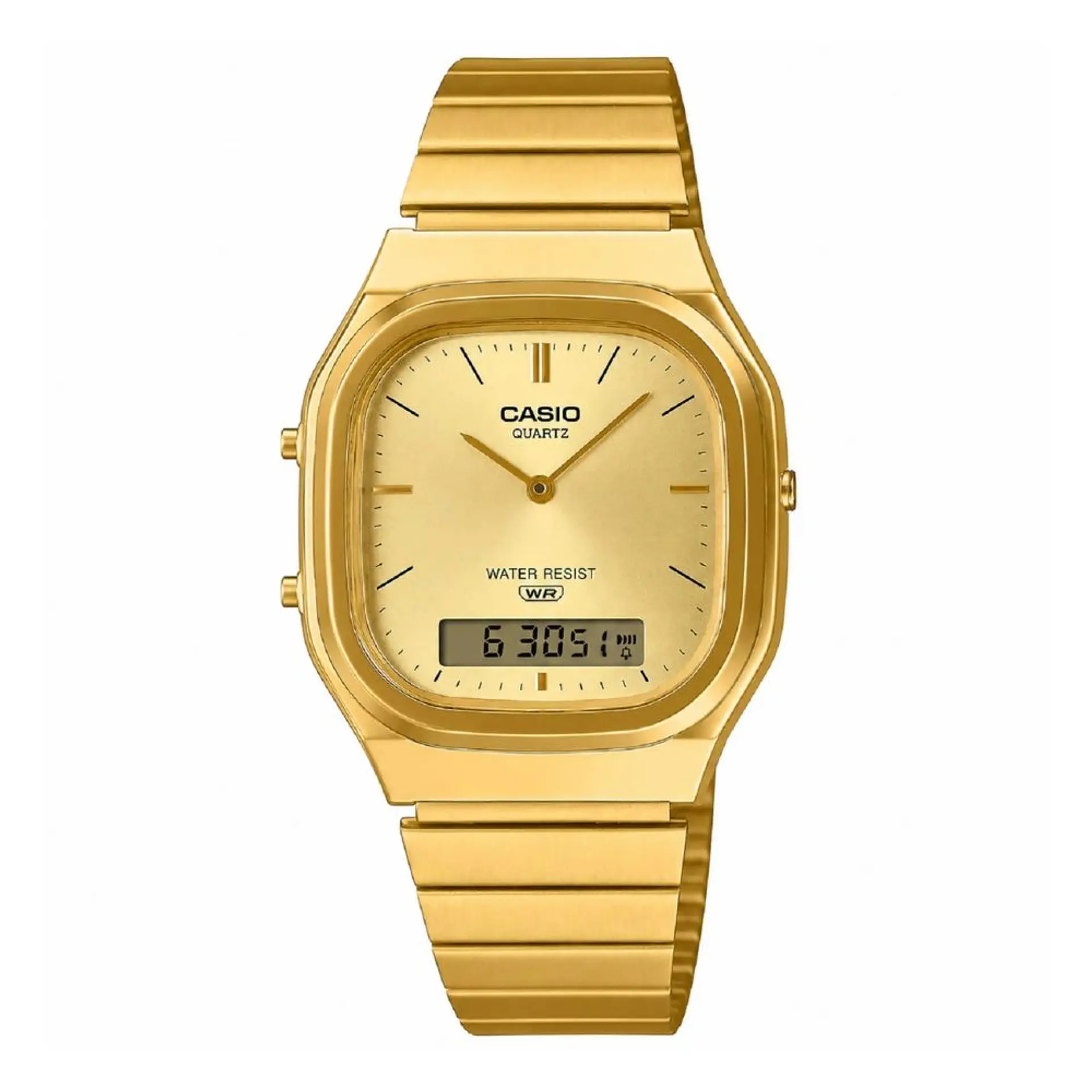 Reloj Digital - Analogo Casio AQ-240EG-9ADF Unisex en Acero Color Dorado 1