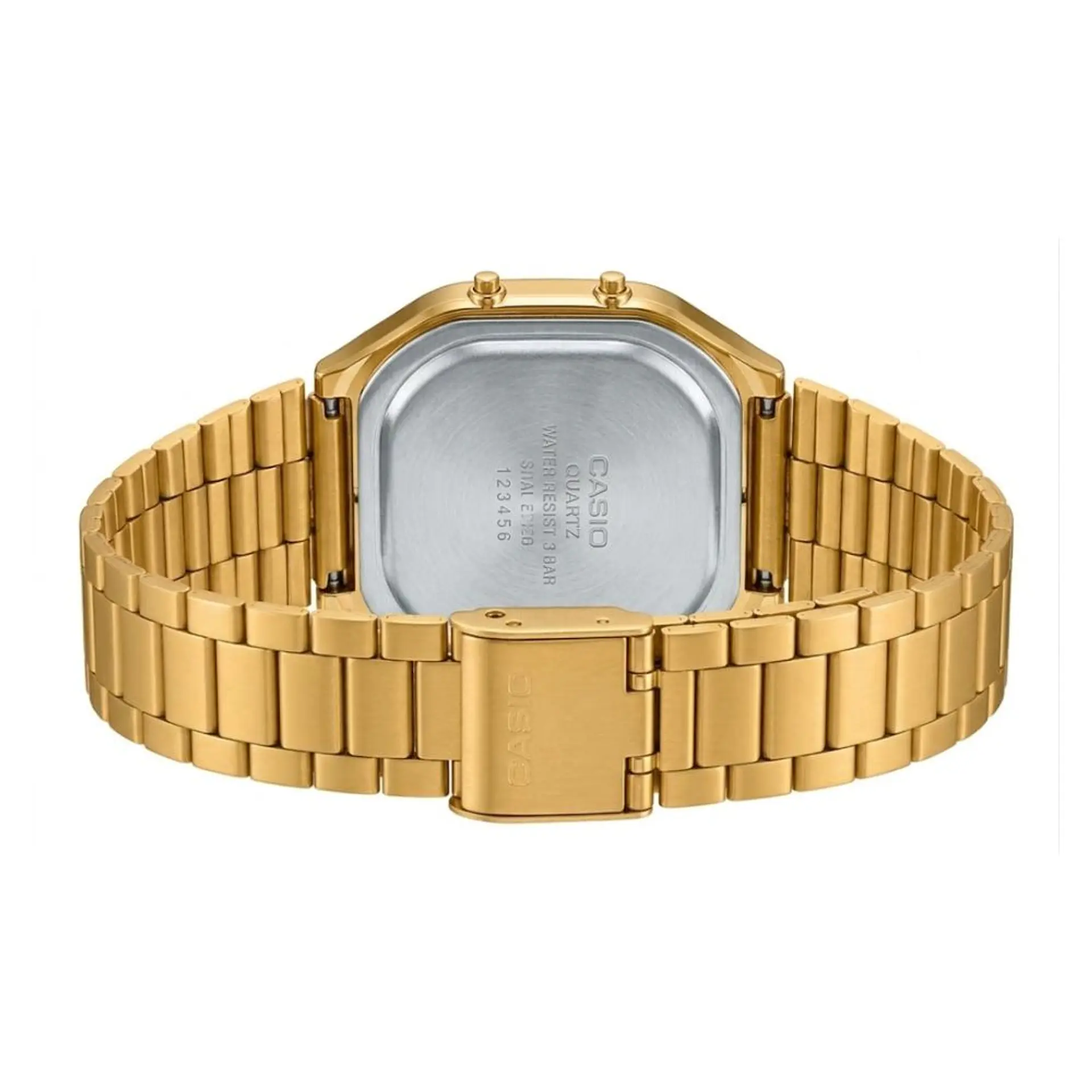 Reloj Digital - Analogo Casio AQ-240EG-9ADF Unisex en Acero Color Dorado 2