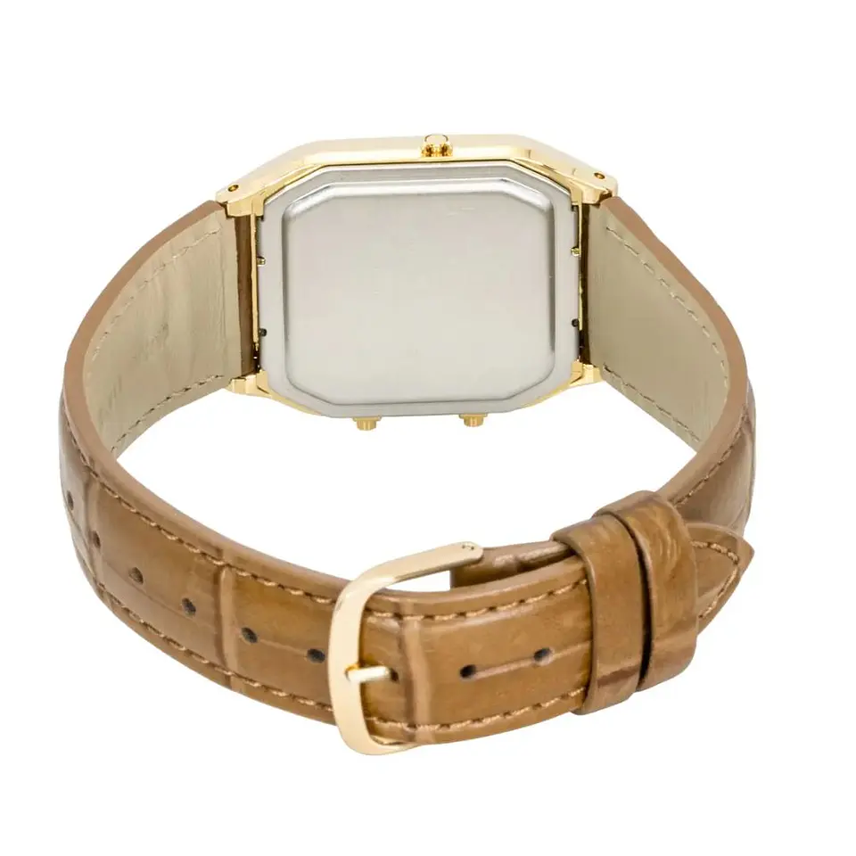 Reloj Digital - Analogo Casio AQ-230EGL-9ADF Para Hombre en Cuero Color Marron 2