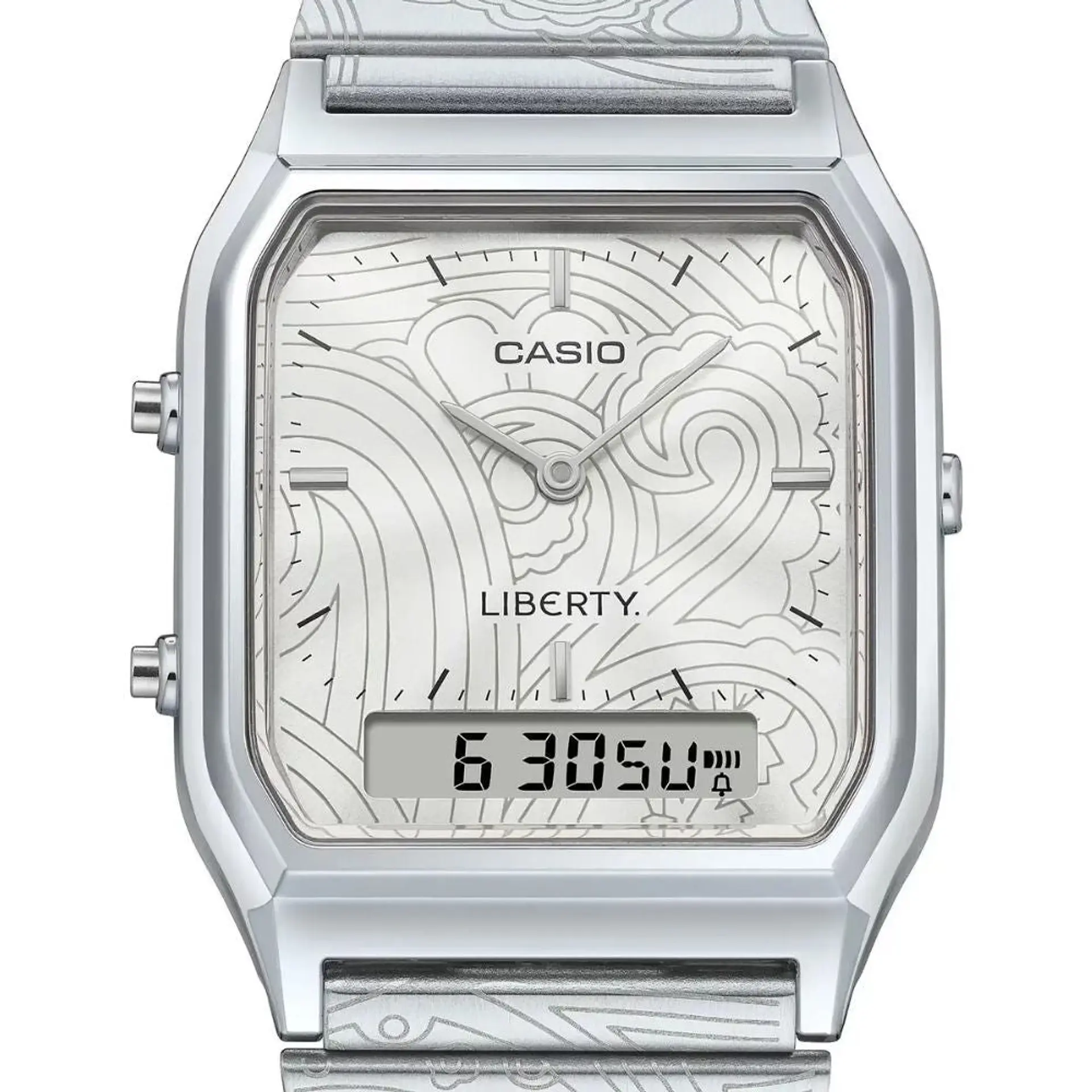 Reloj Digital - Analogo Casio AQ-230ELT-7ADR Unisex en Acero Color Plateado 4