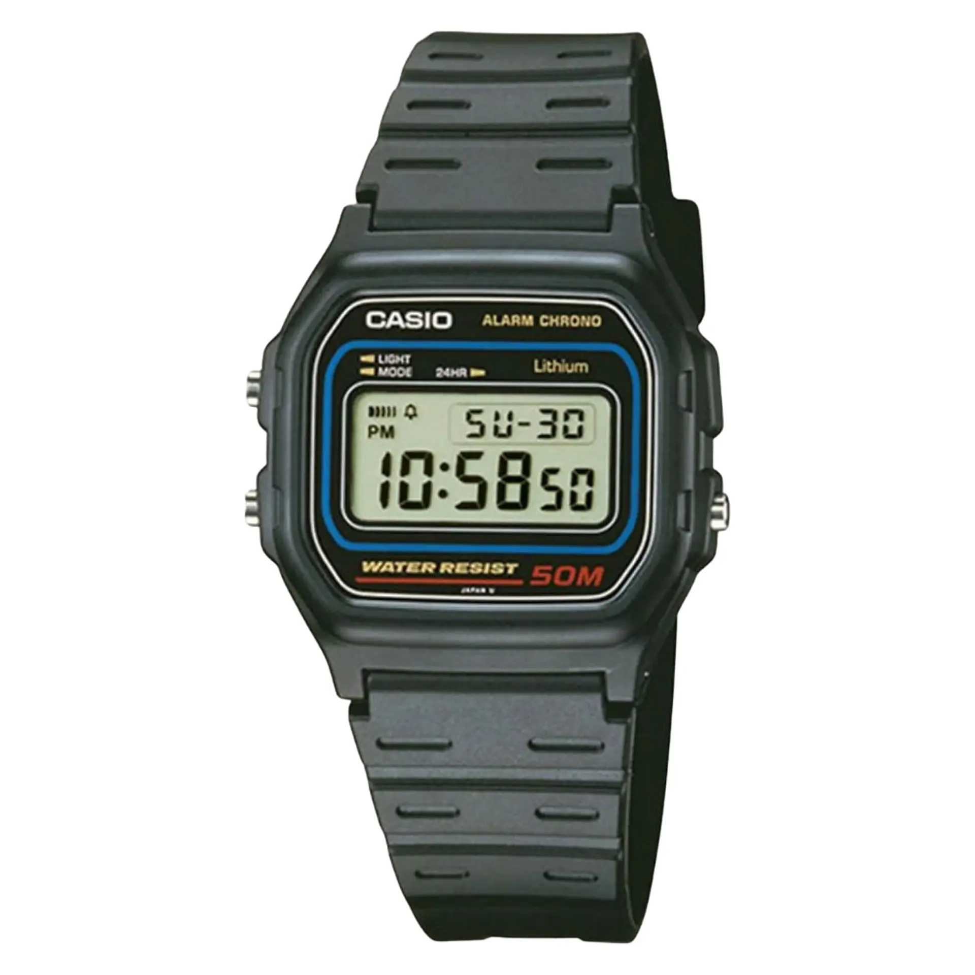 Reloj Digital Casio W_59_1V Para Hombre en Resina Color Negro 1