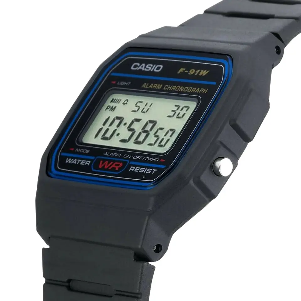 Reloj Digital Casio W_59_1V Para Hombre en Resina Color Negro 2