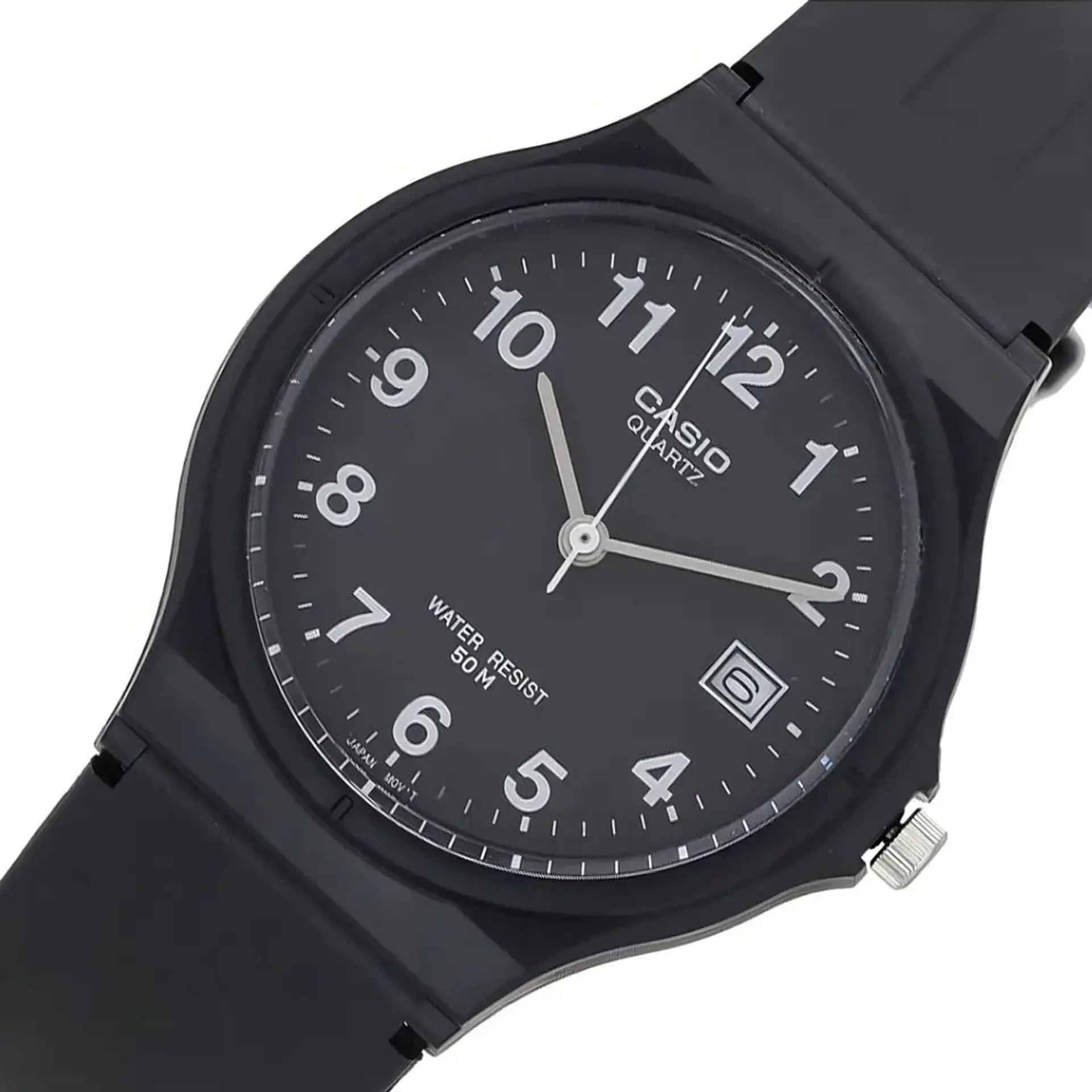 Reloj Analogo Casio MW59-1BVDF Para Hombre en Resina Color Negro 3