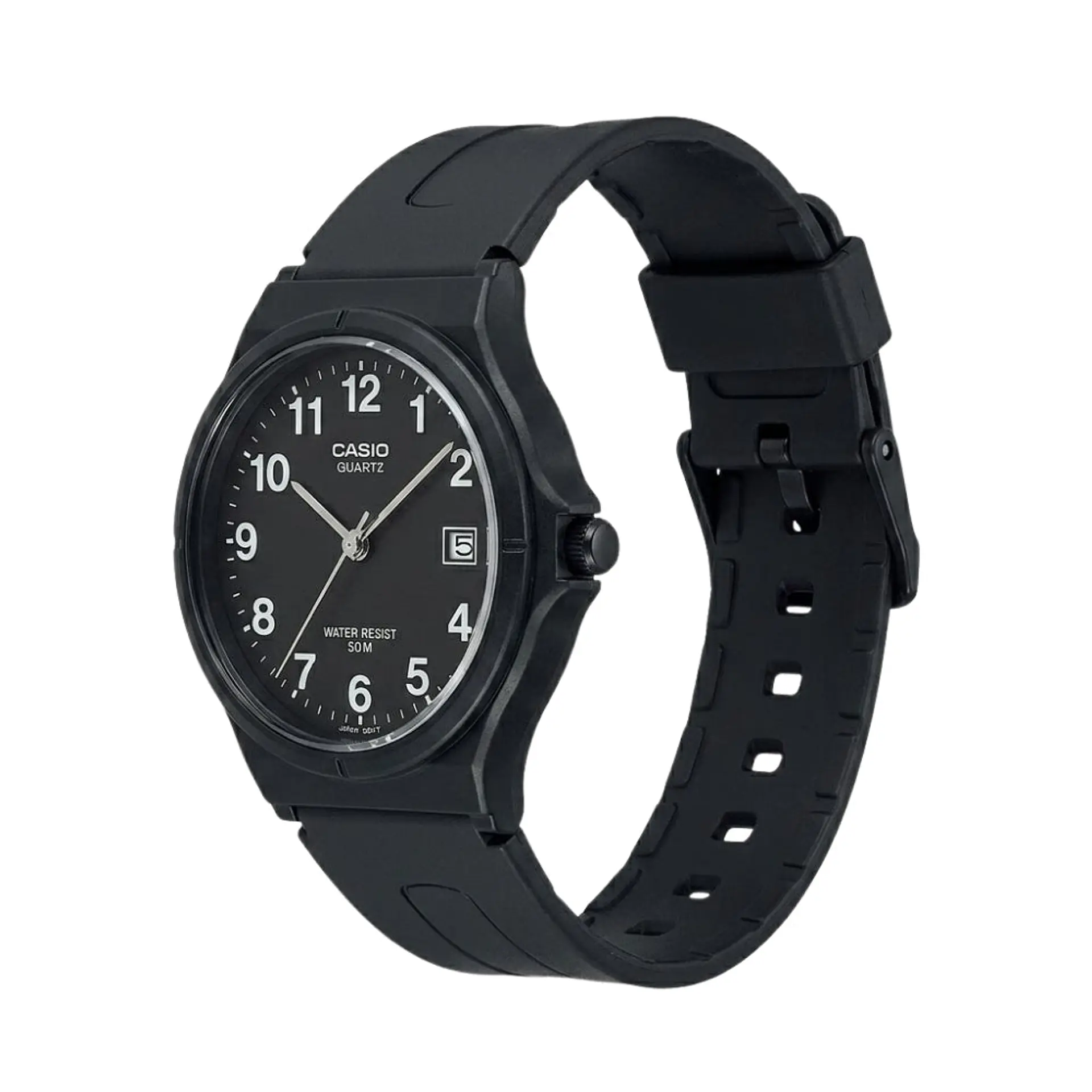 Reloj Analogo Casio MW59-1BVDF Para Hombre en Resina Color Negro 4