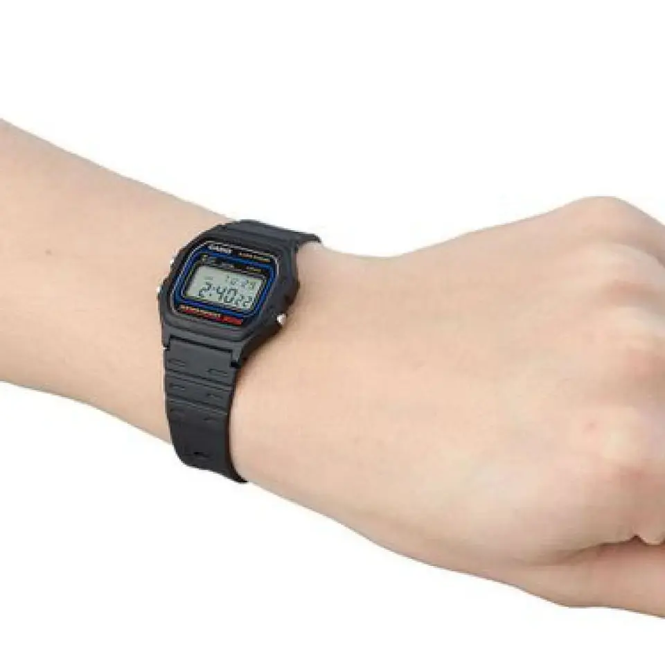 Reloj Digital Casio W_59_1V Para Hombre en Resina Color Negro 6