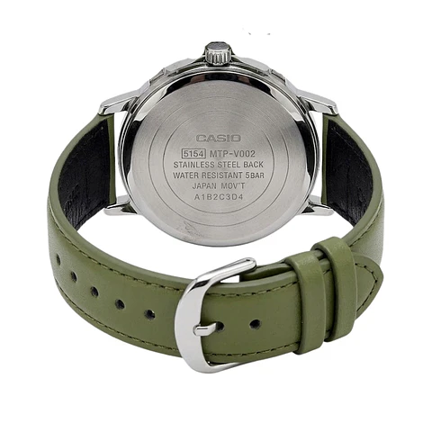Reloj Analogo Casio MTP-VT03L-7BDF Para Hombre en Acero Color Verde