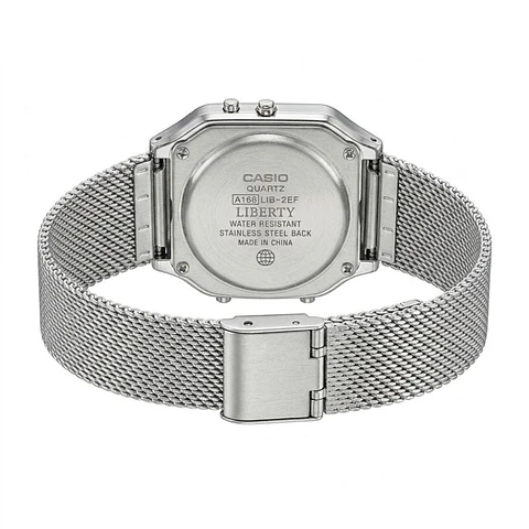Reloj Digital - Analogo Casio AQ-230EM-7ADF Para Hombre en Acero Color Plateado