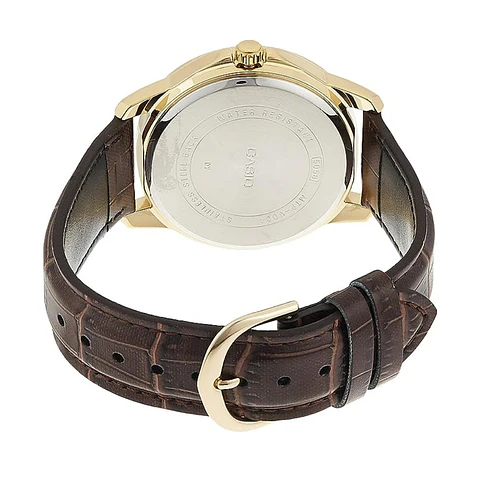 Reloj Analogo Casio MTP-V004GL-7AUDF Para Hombre en Acero Color Dorado