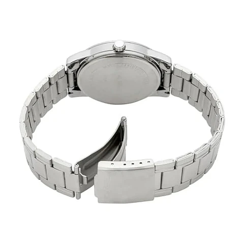 Reloj Analogo Casio MTP_V001D_1B Para Hombre en Acero Color Plateado