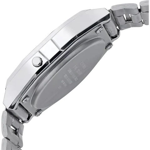 Reloj Digital Casio A_158WA_1 Para Hombre en Acero Color Plateado y Negro