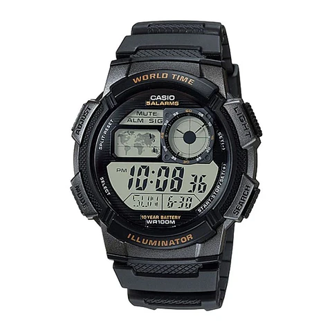 Reloj Digital Casio AE_1000W_1AV Para Hombre en Resina Color Negro