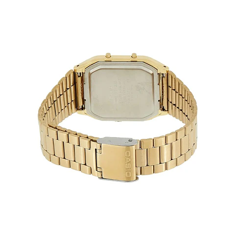Reloj Digital - Analogo Casio AQ_230GA_9B Para Hombre en Acero Color Dorado