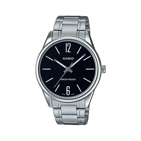 Reloj Analogo Casio MTPV005D_1B Para Hombre en Acero Color Plateado