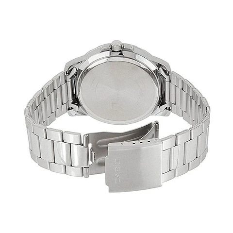 Reloj Analogo Casio MTP-VD01D-1BVUDF Para Hombre en Acero Color Plateado