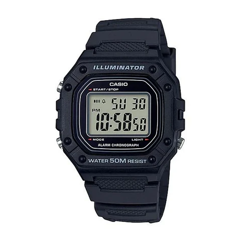 Reloj Digital Casio W_218H_1AV para Hombre en Resina Color Negro