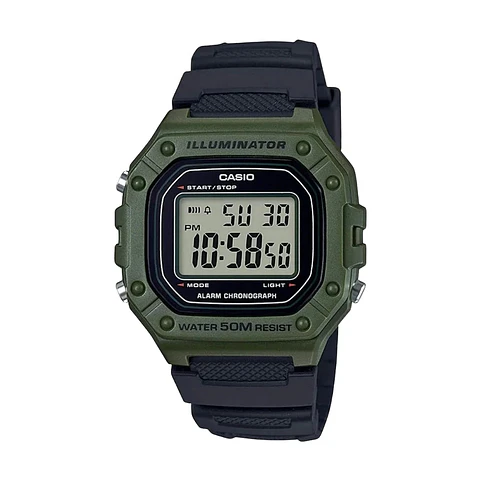 Reloj Digital Casio W_218H_3AV para Hombre en Resina Color Negro