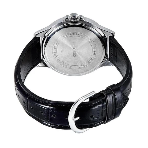 Reloj Analogo Casio MTPVT01L-1BUDF Para Hombre en Acero Color Negro