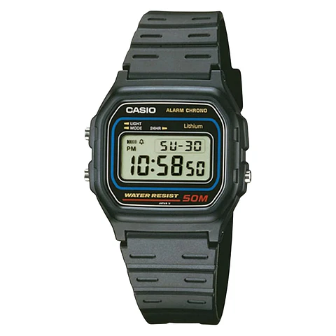 Reloj Digital Casio W_59_1V Para Hombre en Resina Color Negro