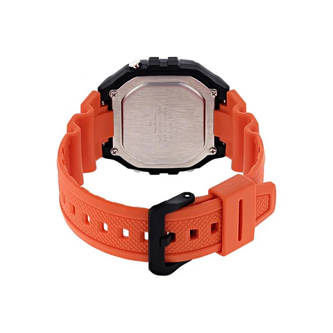 Reloj Digital Casio W_218H_4B2V Unisex en Resina Color Naranja