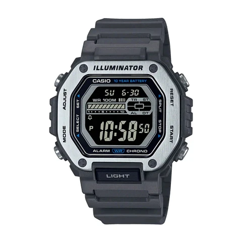 Reloj Digital Casio MWD-110H-8BVDF Para Hombre en Resina Color Negro