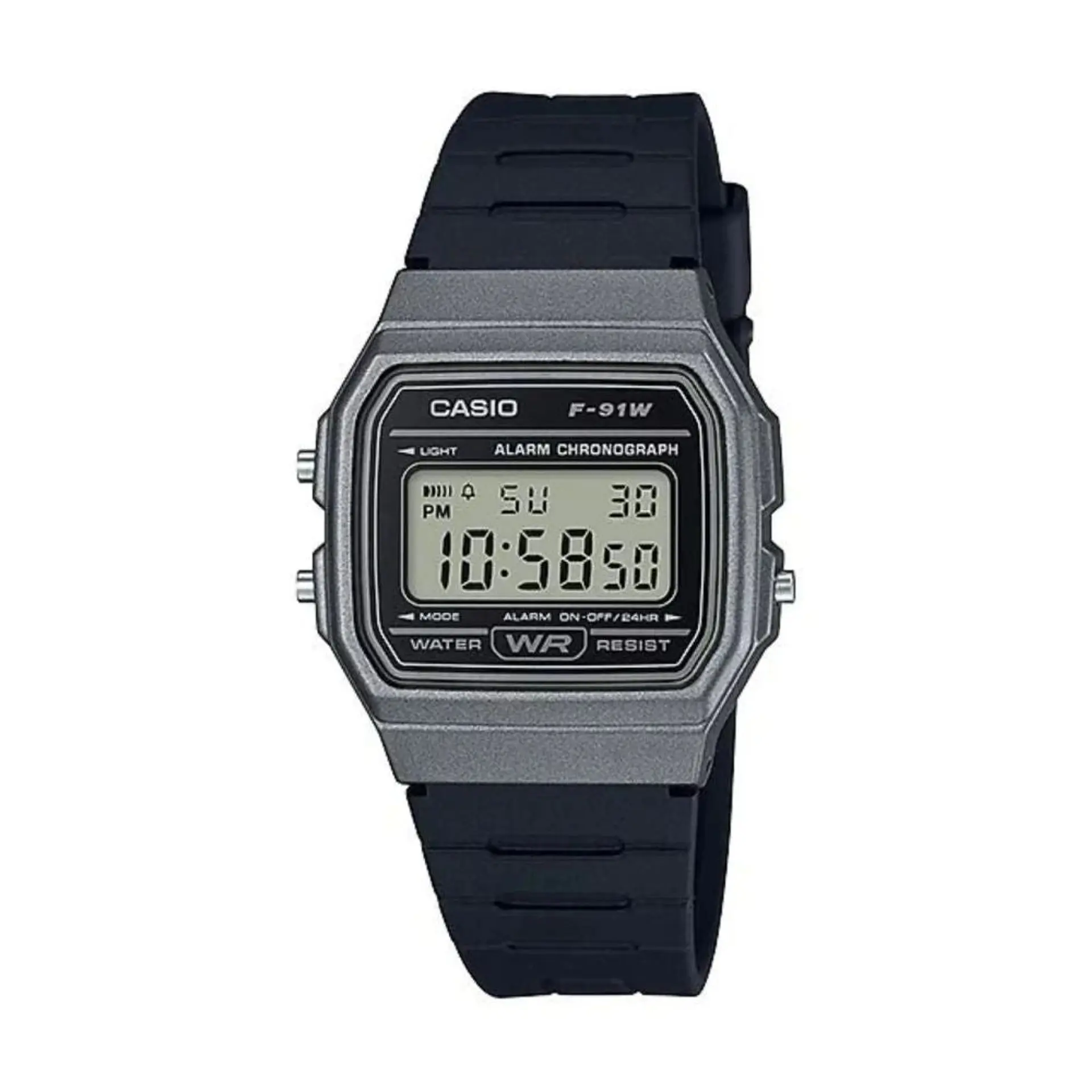 Reloj Digital Casio F_91WM_1B Para Hombre en Acero Color Negro 1