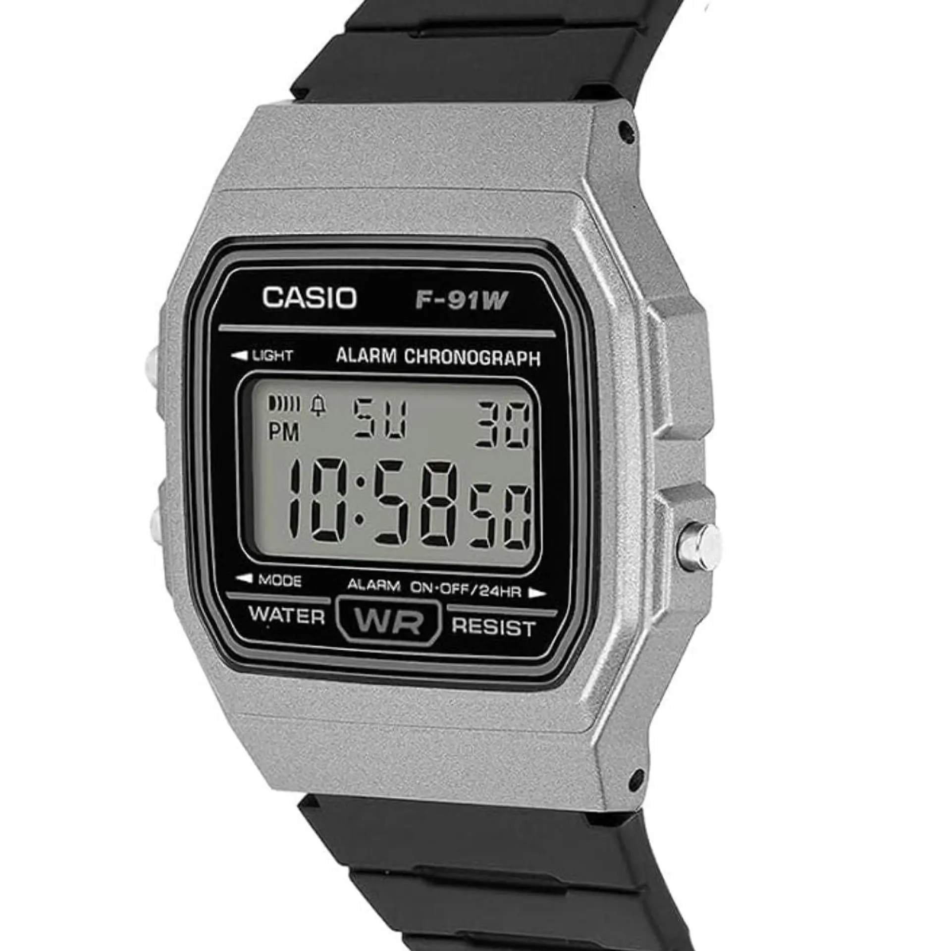 Reloj Digital Casio F_91WM_1B Para Hombre en Acero Color Negro 4