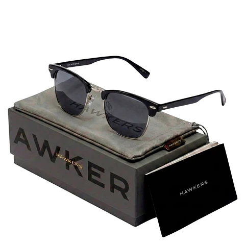 Gafas de Sol Polarizado Hawkers CLASSIC BOLD HCBO22BBTP Negro Unisex Talla 50 mm