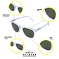 Gafas de Sol INVICTA SUBAQUA I0932-SUB-T06-G15 Verde Unisex Talla 50mm - Miniatura 6