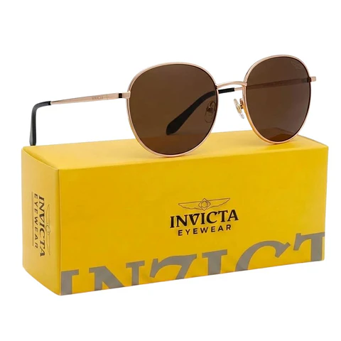 Gafas de Sol Invicta Pro Driver I 22811 Dorado y Marron Unisex Talla 57mm
