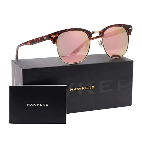 Gafas de Sol Polarizado Hawkers CLASSIC BOLD HCBO22CKTP Rosado Espejado Unisex Talla 50 mm