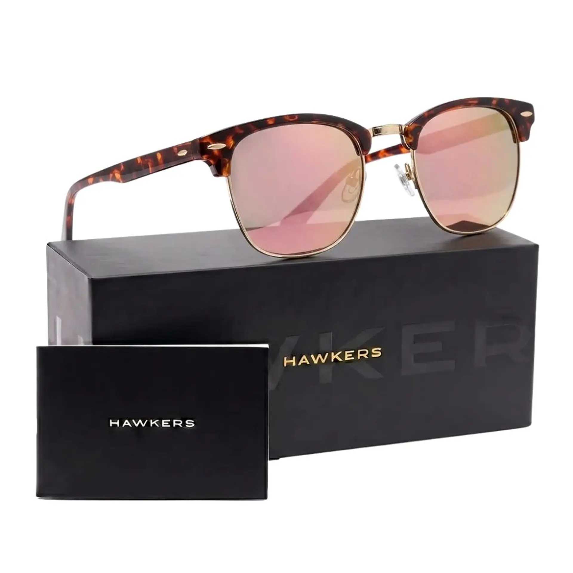 Gafas de Sol Polarizado Hawkers CLASSIC BOLD HCBO22CKTP Rosado Espejado Unisex Talla 50 mm 1