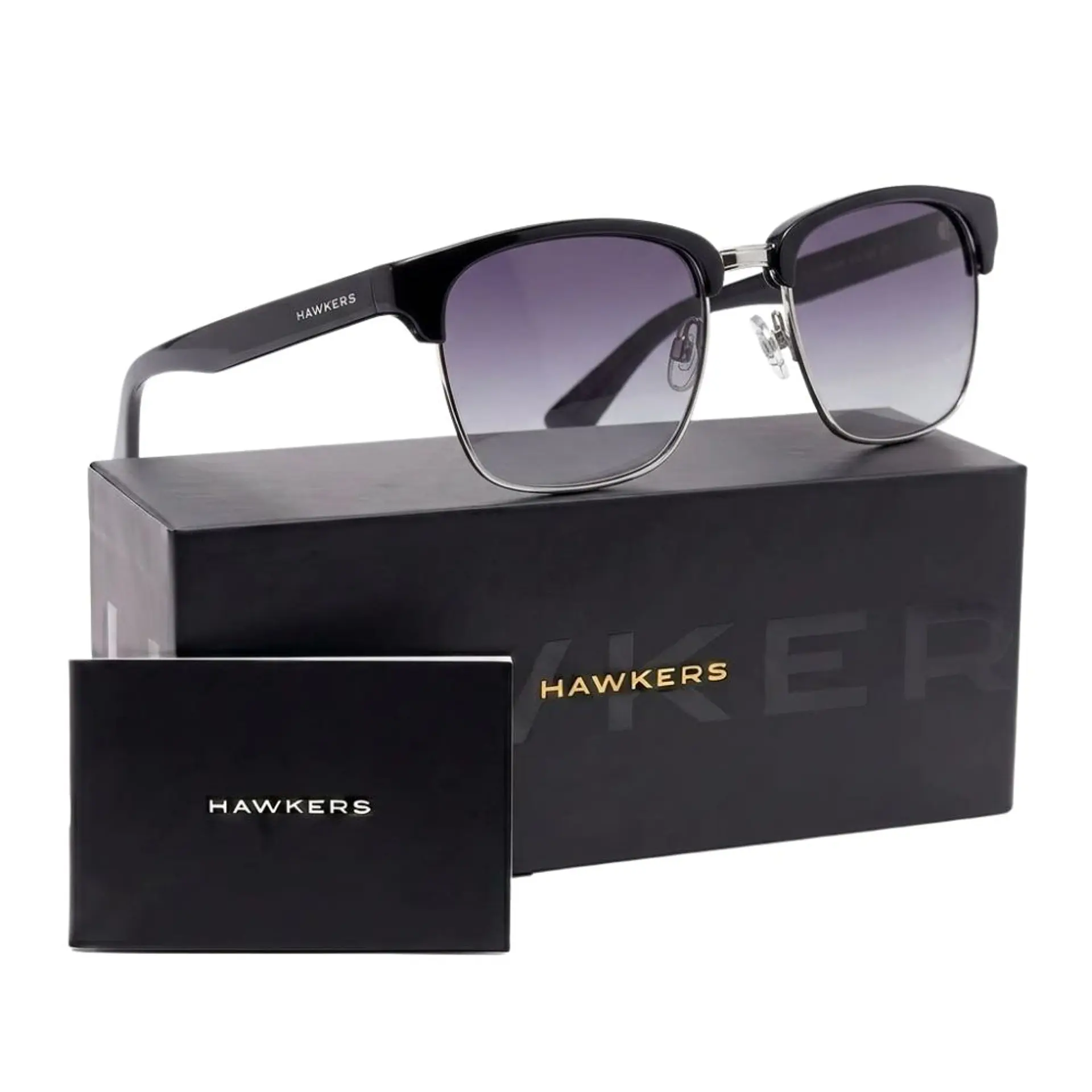 Gafas de Sol Polarizado Hawkers CLASSIC VALMONT HCVA22BGTP Negro Degrade Unisex Talla 53 mm 1