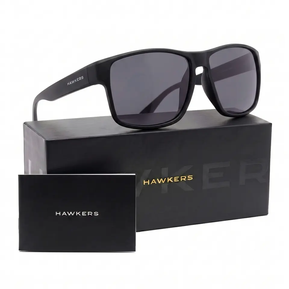 Gafas de Sol Polarizado Hawkers FASTER RAW HFRA22BBTP Negro Unisex Talla 58 mm 1