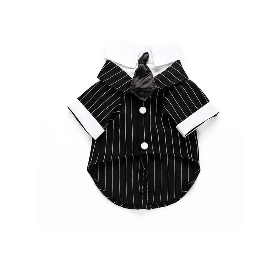 Disfraz Esmoquin Traje de Boda para Perro Elegante Negro y Blanco Talla M 5