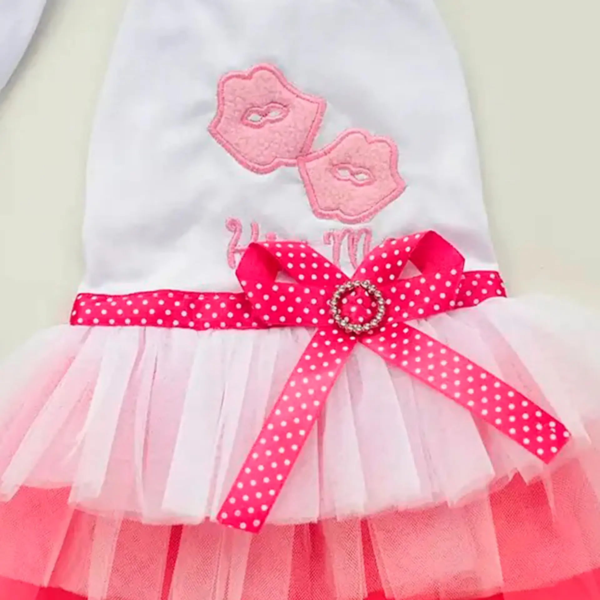 Disfraz Princesa para Perrita Vestido Halloween Rosado y Azul Talla S 6