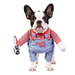 Disfraz Chucky para Perro Halloween con Brazos y Cuchillo de Peluche Talla S - Miniatura 3