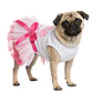 Disfraz Princesa para Perrita Vestido Halloween Rosado y Azul Talla S - Miniatura 2