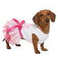 Disfraz Princesa para Perrita Vestido Halloween Rosado y Azul Talla S - Miniatura 3