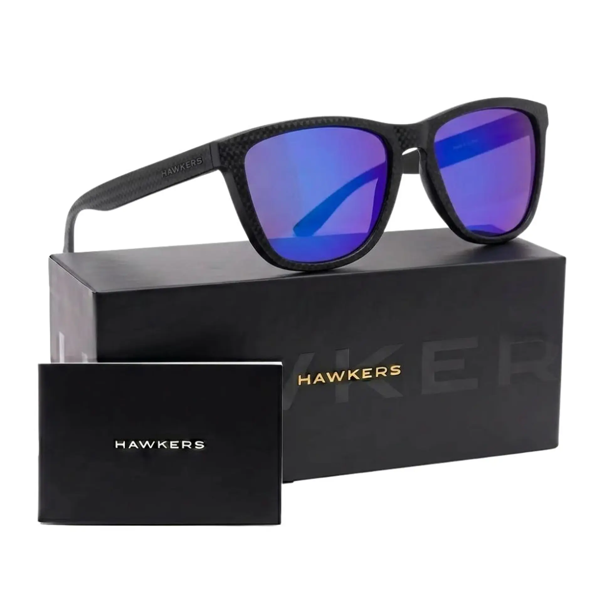 Gafas de Sol Polarizado Hawkers ONE RAW CARBONO HONR21NLTP Azul Espejado Unisex Talla 54 mm 1
