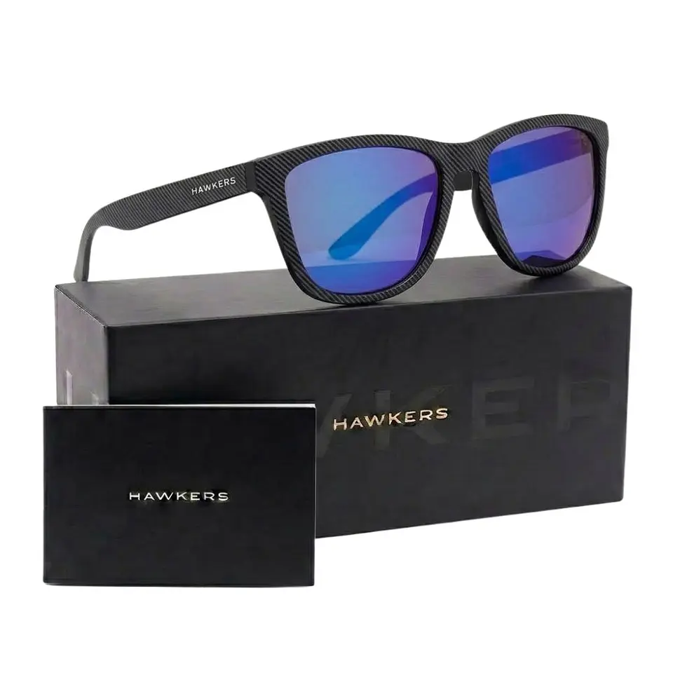 Gafas de Sol Polarizado Hawkers ONE CARBONO 142001 Negro Estampado Unisex Talla 54 mm 1