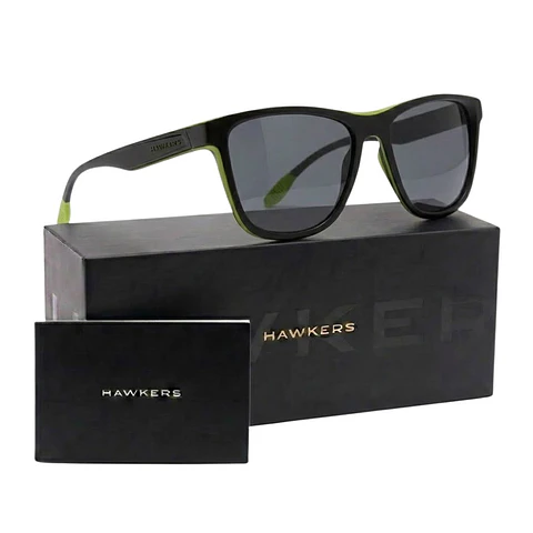 Gafas de Sol Hawkers One Sport HOSP20BBT0 Negro y Verde Unisex Talla 59mm