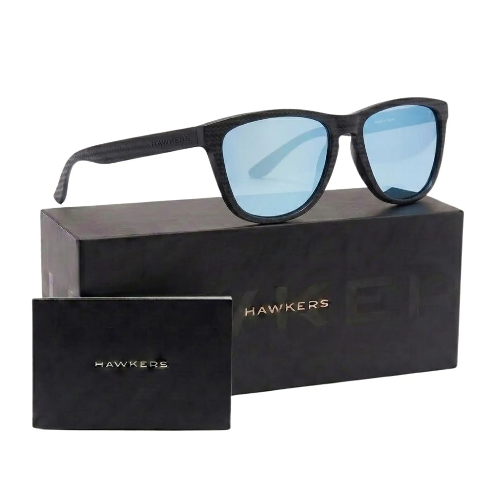 Gafas de Sol Polarizado Hawkers ONE RAW CARBONO HONR21NSTP Celeste Espejado Unisex Talla 54 mm 1