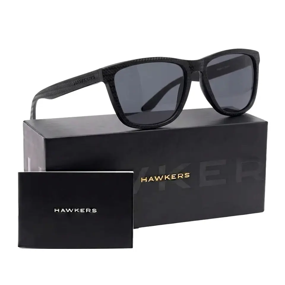 Gafas de Sol Polarizado Hawkers ONE RAW CARBONO HONR21NBTP Negro Estampado Unisex Talla 54 mm 1