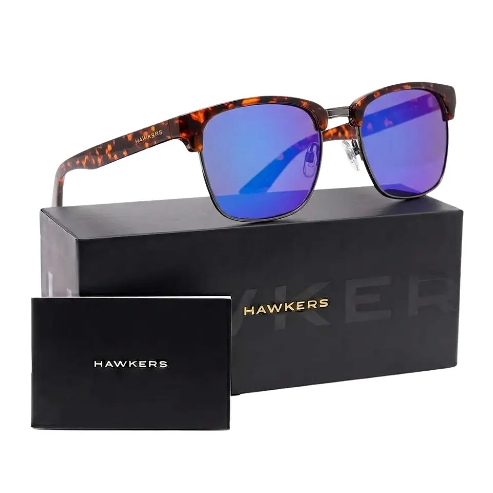 Gafas de Sol Polarizado Hawkers CLASSIC VALMONT HCVA22CLTP Azul Espejado Unisex Talla 53mm 1