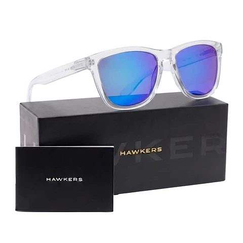 Gafas de Sol Polarizado Hawkers ONE RAW HONR21TLTP Transparente Azul Espejado Unisex Talla 54 mm