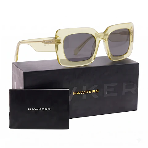 Gafas de Sol Hawkers Flechazo - Tini HMUA23YBXN Amarillo Transparente Unisex Talla 55mm