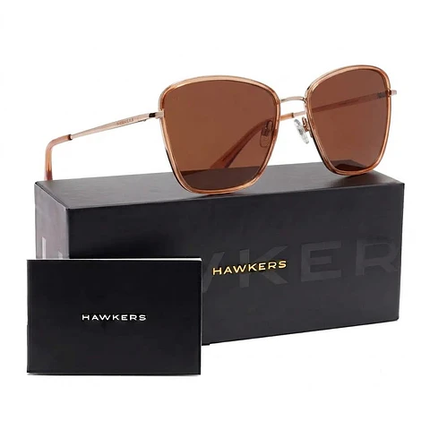 Gafas de Sol Polarizado Hawkers CHILL HCHI23KWTP Marron Transparente Unisex Talla 56mm