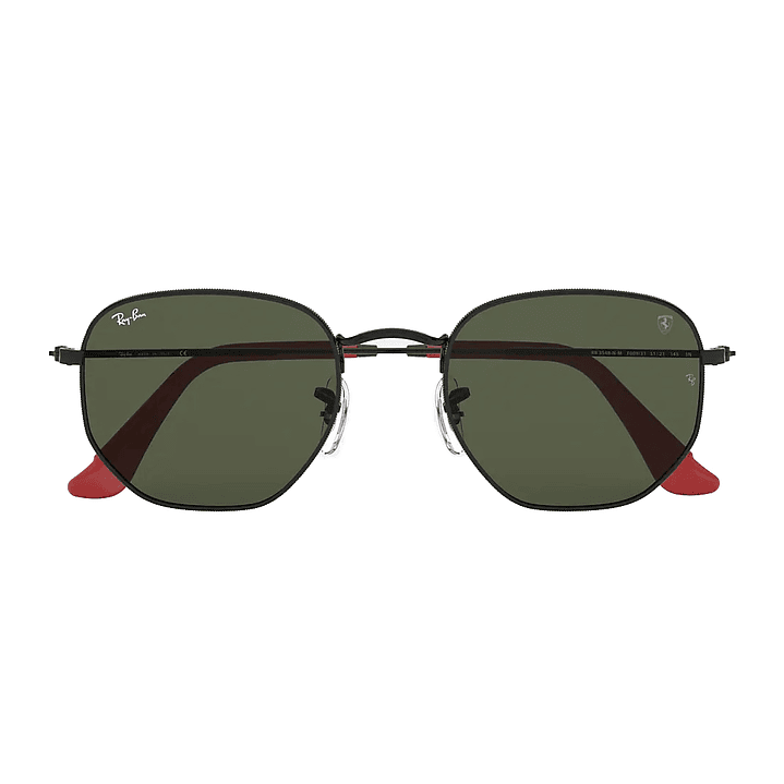 Lentes de Sol Ray Ban Hexagonal RB3548NM F009/31 Scuderia Ferrari Collection G15 Metal Negro 3