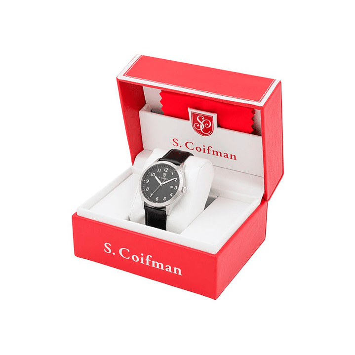 Reloj Analogo S. Coifman Original Negro Hombre 5