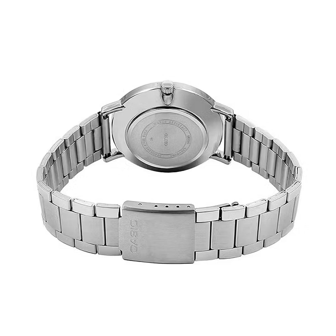 Reloj Análogo Casio Original LTP-VT01D-1B Unisex Color Plateado y Negro 2